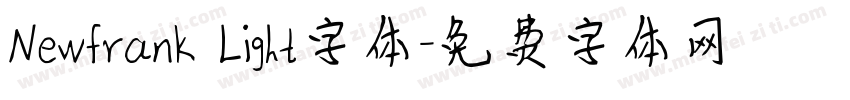 NewfranK Light字体字体转换